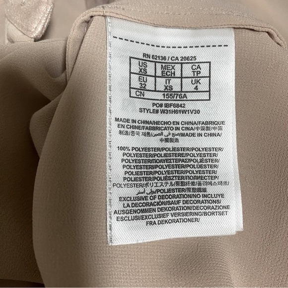 Guess Sheer and Shimmer Button Down Blouse - Picture 6 of 8